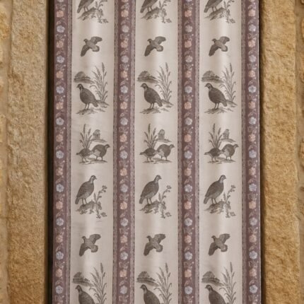 Cortina alpujarreña Perdices 140×250/260 cm | Jacquard