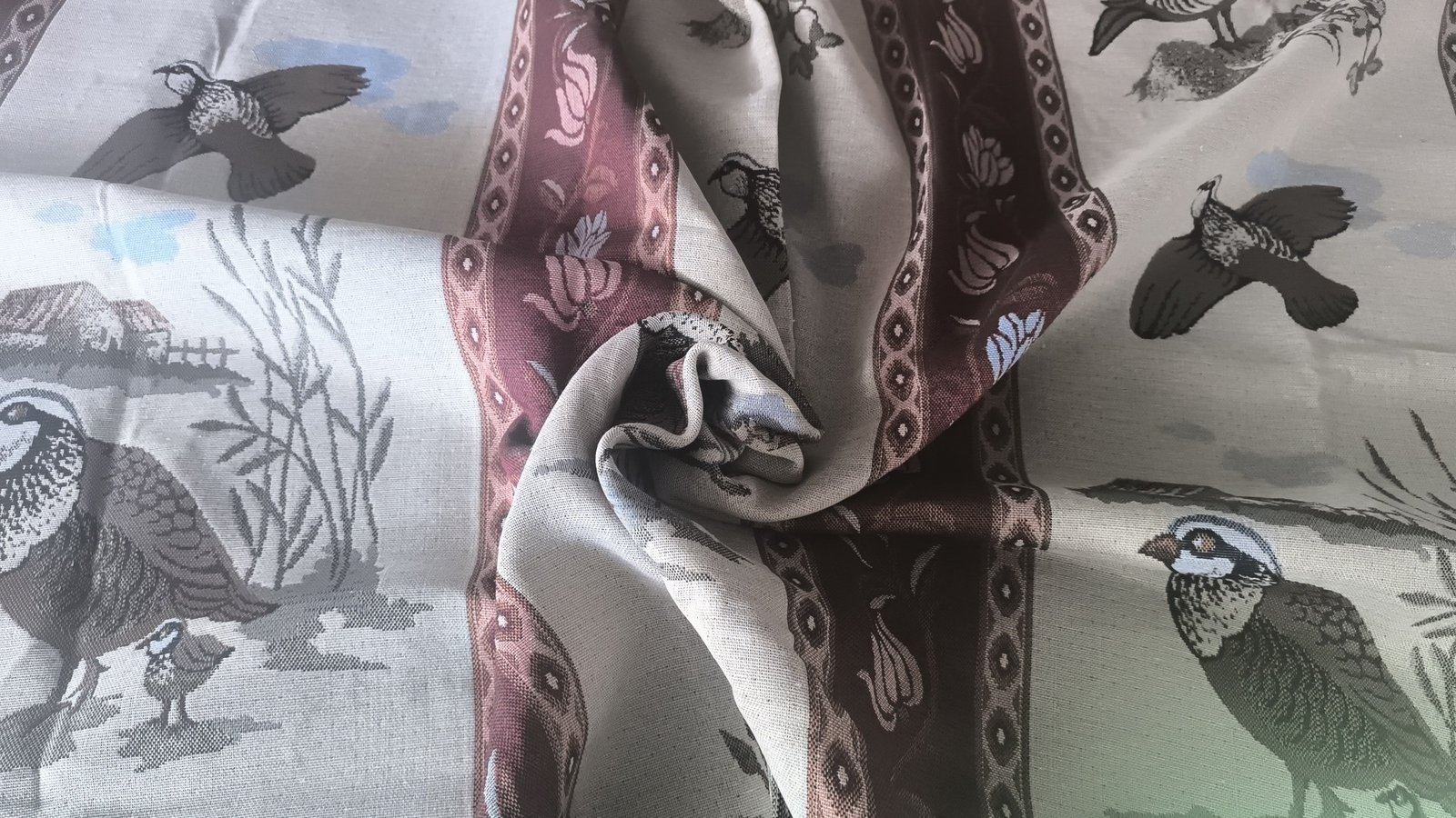Cortina alpujarreña Perdices 140×250/260 cm | Jacquard - Imagen 4