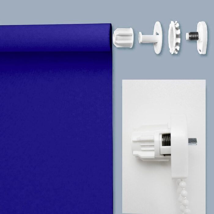 Estor enrollable azul oscuro: diseño elegante y moderno para tu hogar - Imagen 3