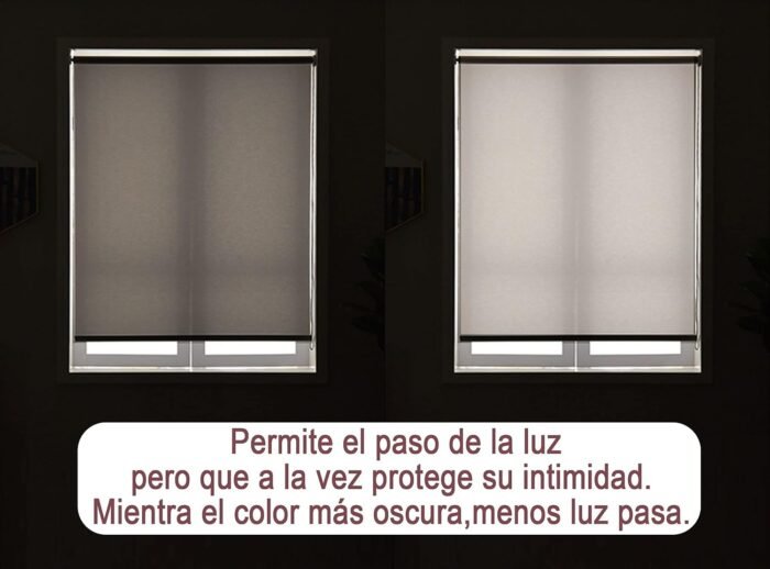 Estor Enrollable en Gris Oscuro : Diseños Elegantes y Modernos. - Imagen 4
