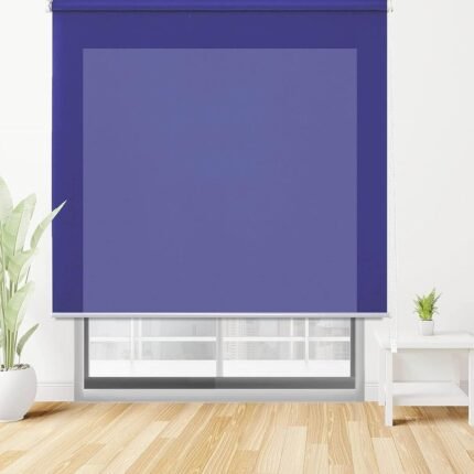 Estor enrollable azul oscuro: diseño elegante y moderno para tu hogar