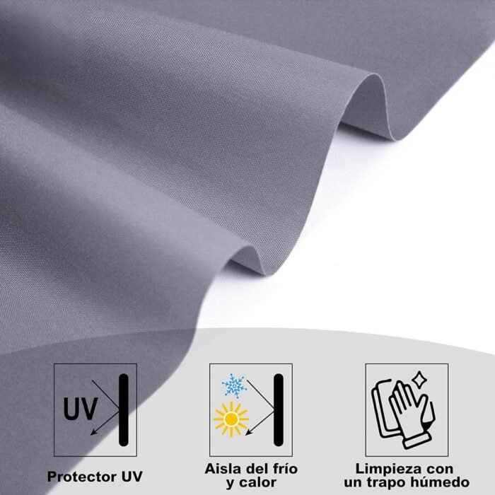 Estor Enrollable en Gris Oscuro : Diseños Elegantes y Modernos. - Imagen 2