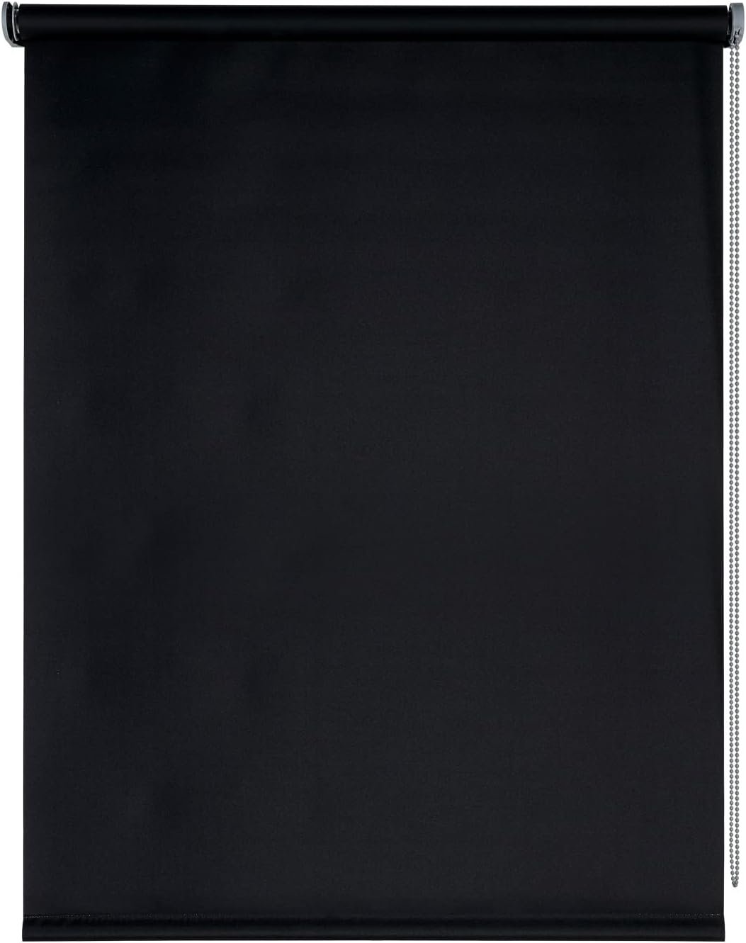 Estor Enrollable en Negro Opaco Lockout para Puertas y Ventanas - Ajustable. - Imagen 2