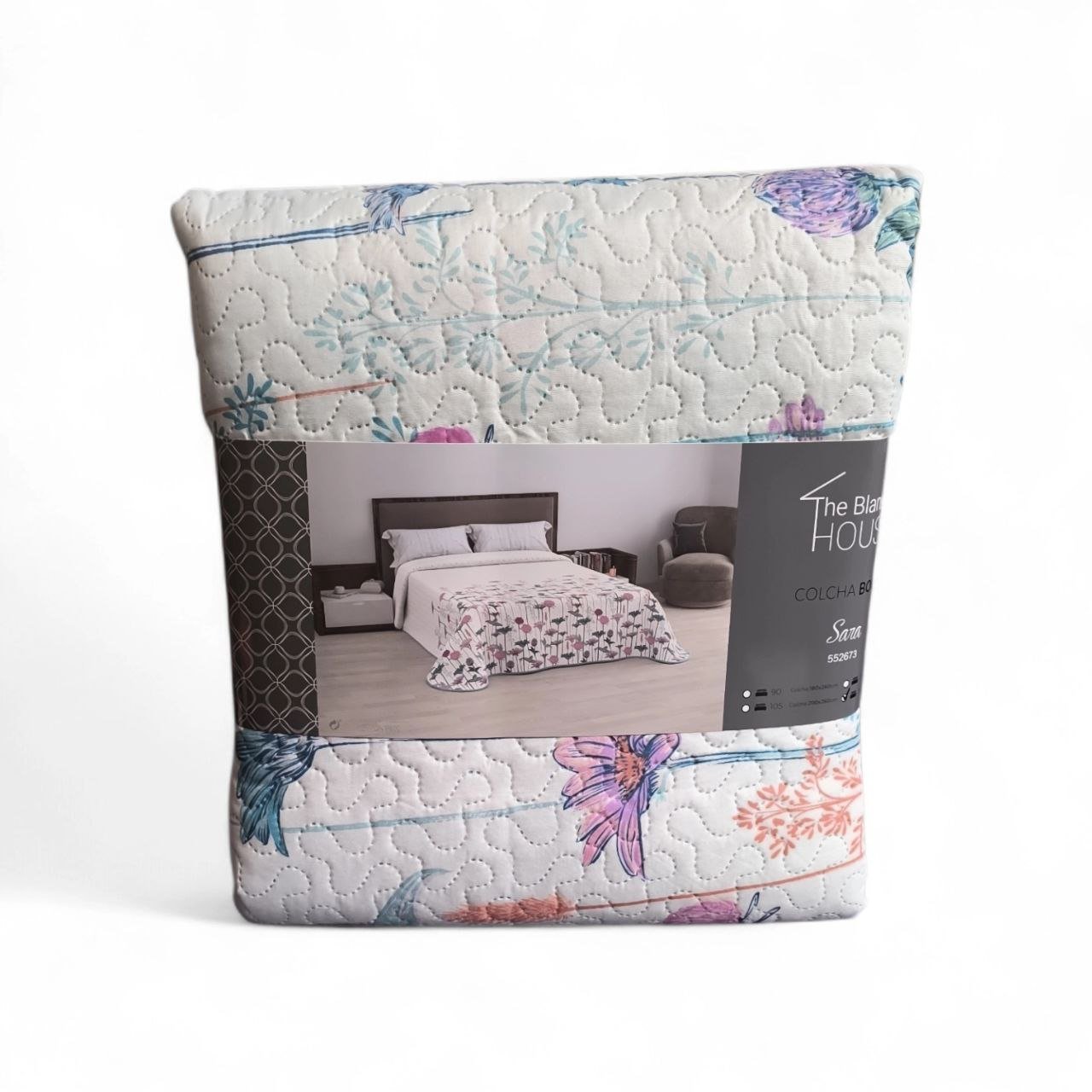 Colcha Reversible Económica - Diseño Moderno para Todo el Año - Medidas 90, 105, 135 y 150cm (sin cojines) - Mercatienda.es - Imagen 2