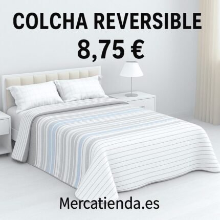 Colcha de verano económica Mikonos en  beis, ligera  Fresca, transpirable y barata para tu cama.