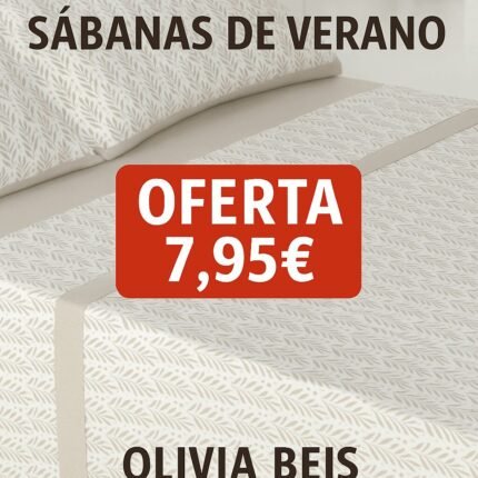 Sábanas Verano Microfibra Tacto Algodón |Olivia Beis | Lote 2 | Anti-bolitas | Mercatienda.es