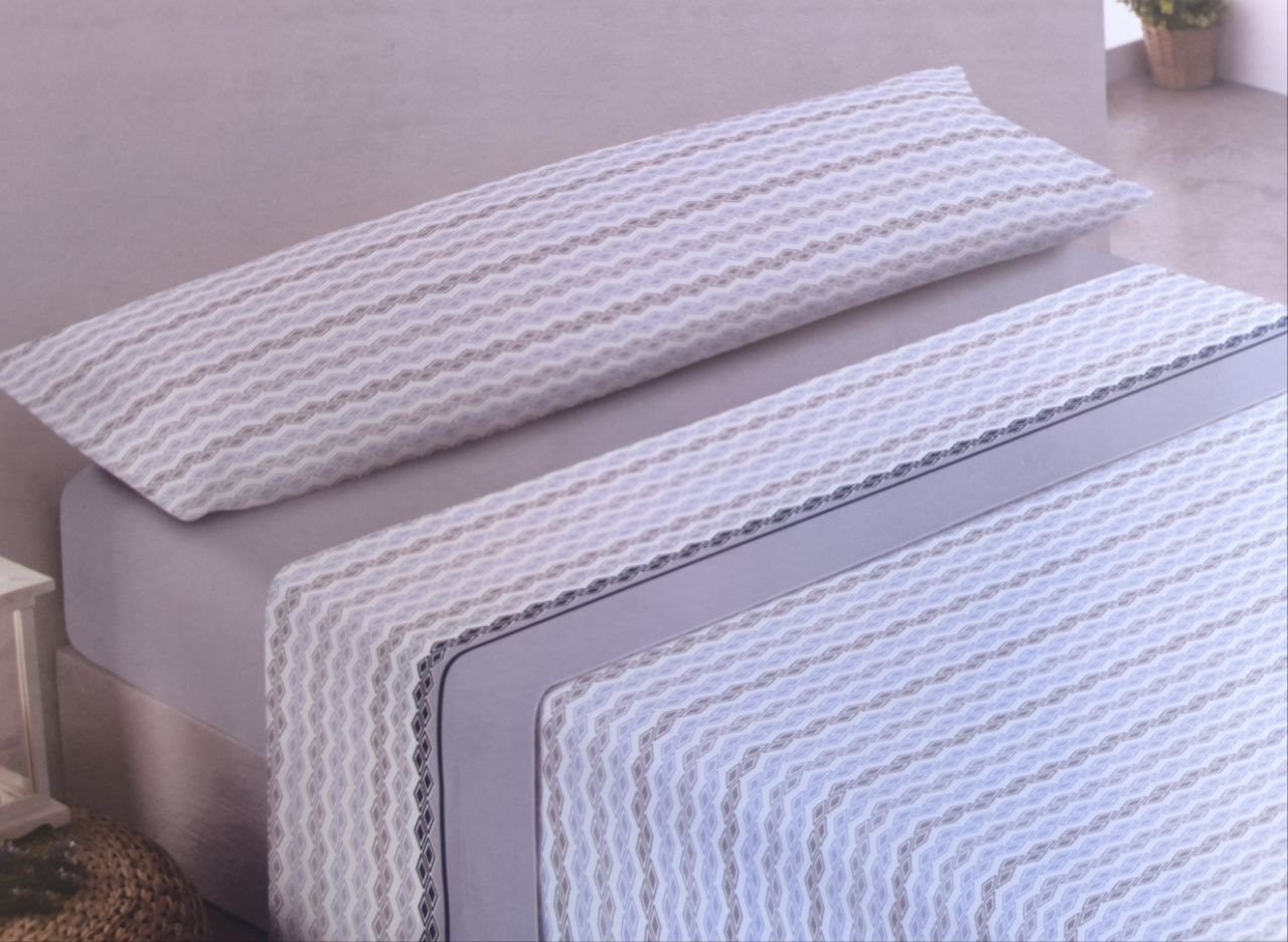 Juego de Sábanas Verano Microfibra Rombos Malva - Para Camas de 90 a 180 cm | Suave y Fresco | Anti-bolitas | Mercatienda.es