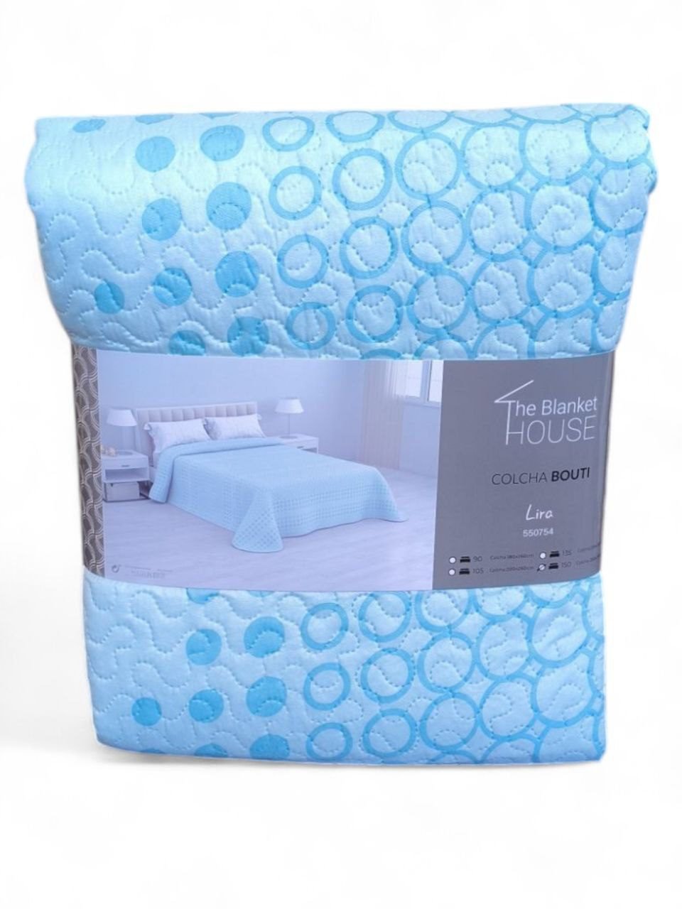 Colcha de Verano Lira Agua – Ligera, Fresca, Transpirable y Económica para tu Dormitorio - Imagen 2