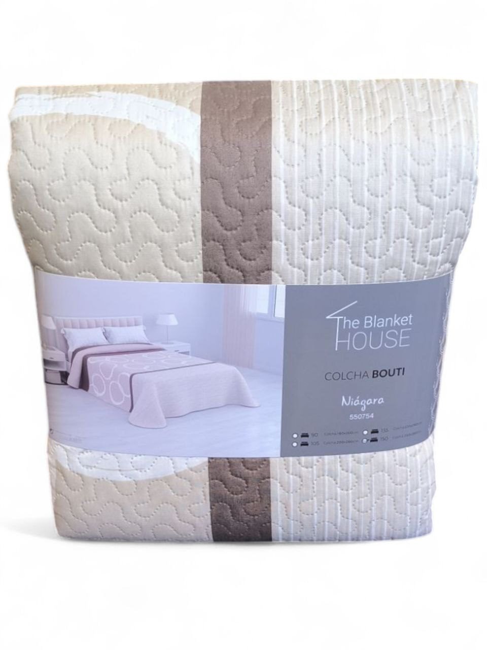 Colcha Niagara Beis para Verano – Diseño Natural, Ligereza y Confort al Mejor Precio - Imagen 2
