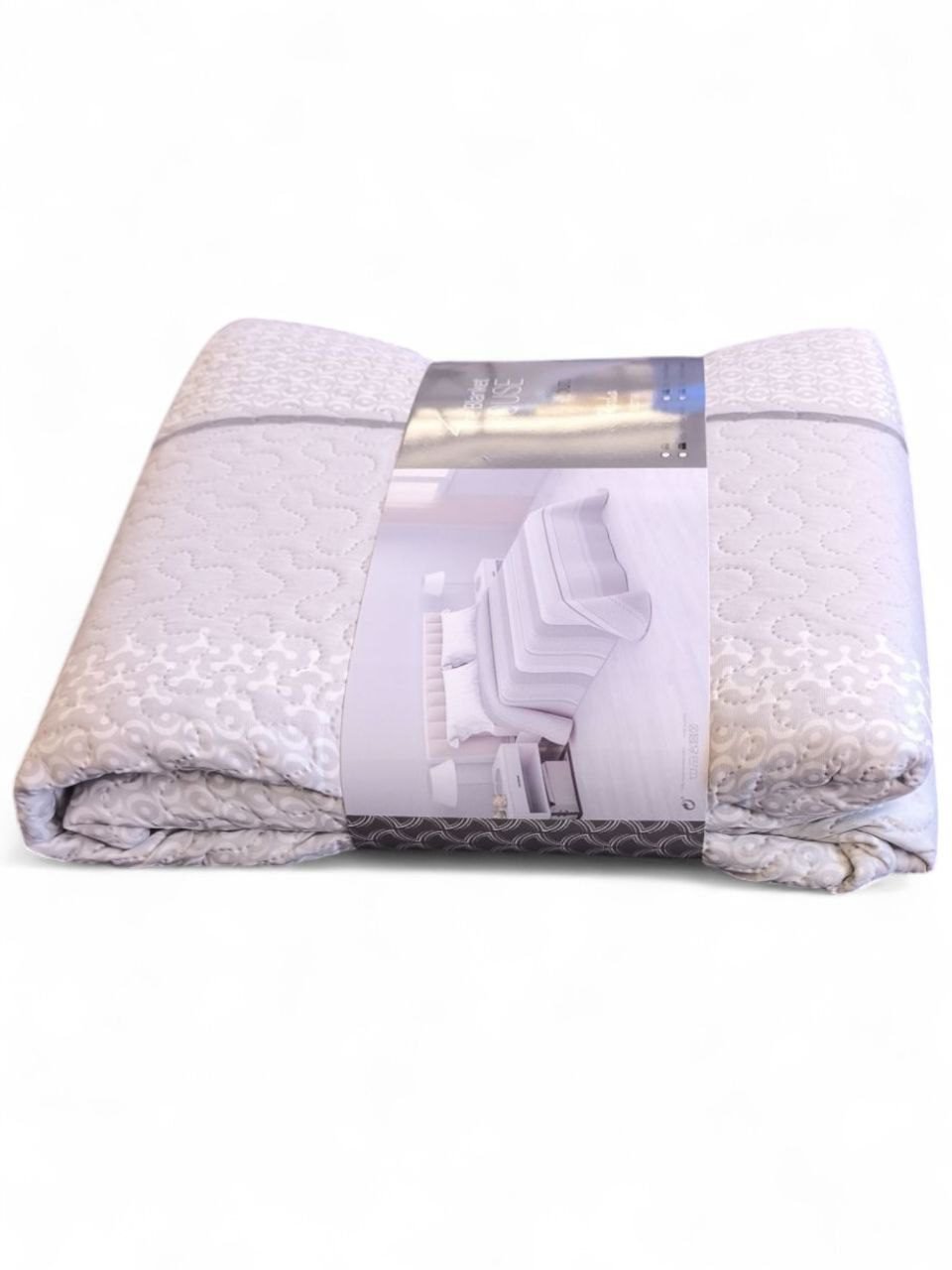 Colcha de verano económica Alaska en Gris, ligera Fresca, transpirable y barata para tu cama. - Imagen 4