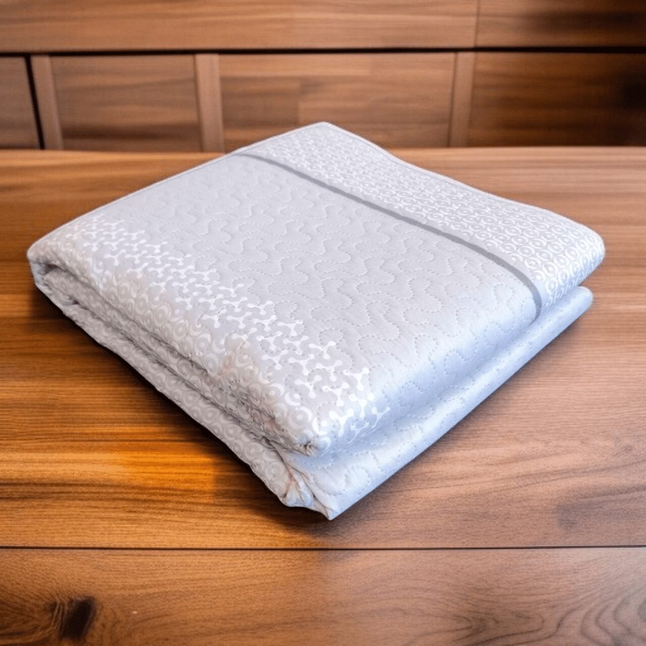 Colcha de verano económica Alaska en Gris, ligera Fresca, transpirable y barata para tu cama. - Imagen 7