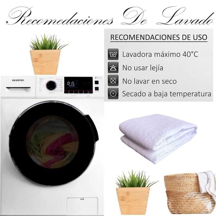 Colcha de verano ligera y económica en Blanca para cama 90, 105, 135 y 150 cm - Imagen 6