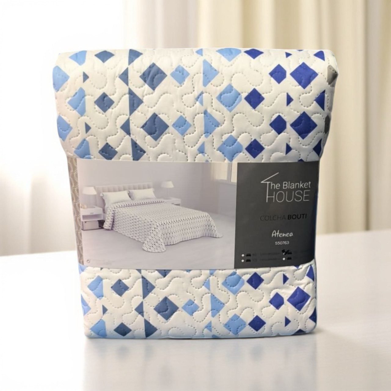 Colcha de verano económica en Gris, Atenea ligera Fresca, transpirable y barata para tu cama - Imagen 2