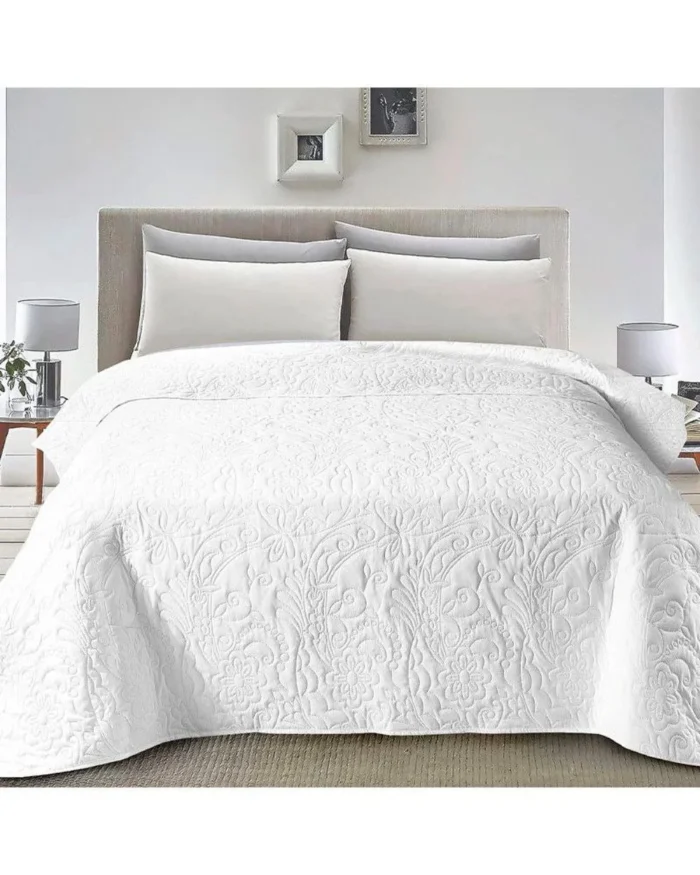 Colcha de verano ligera y económica en Blanca para cama 90, 105, 135 y 150 cm - Imagen 7