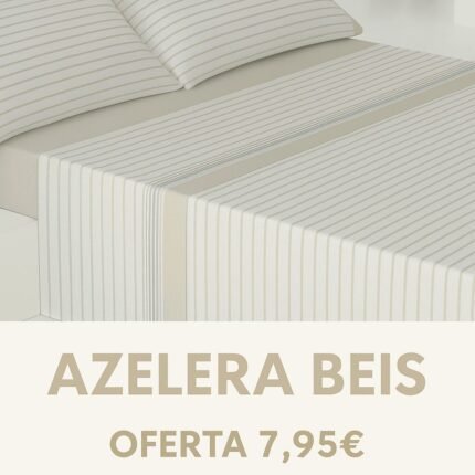 Juego de Sábanas Verano Microfibra Tacto Algodón |Azelera Beis | Lote 2 | Anti-bolitas | Mercatienda.es