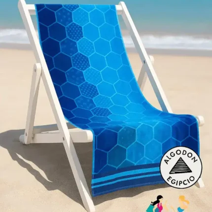 Toalla playa XXL de 180x100cm, algodón egipcio de alta calidad