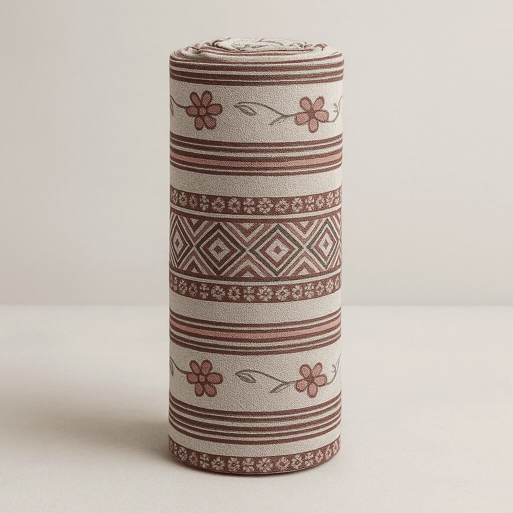 Cortina exterior Greca Roja 140×260 cm | Jacquard - Imagen 6