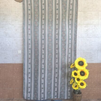 Cortina antimoscas Flores Verde 140×260 cm