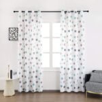 Cortinas Infantiles y Juvenil  en color Verde agua cada Panel de Medidas 140x260cm  Estampado de Estrellas para Habitación ,Sala.
