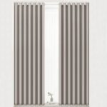 Cortina Opaca Lisa en Taupe Suave, ventanas, Sala, Salón ,Dormitorio con 8 Ojales de Acero Paquete 1 Piezas de 140x260cm.