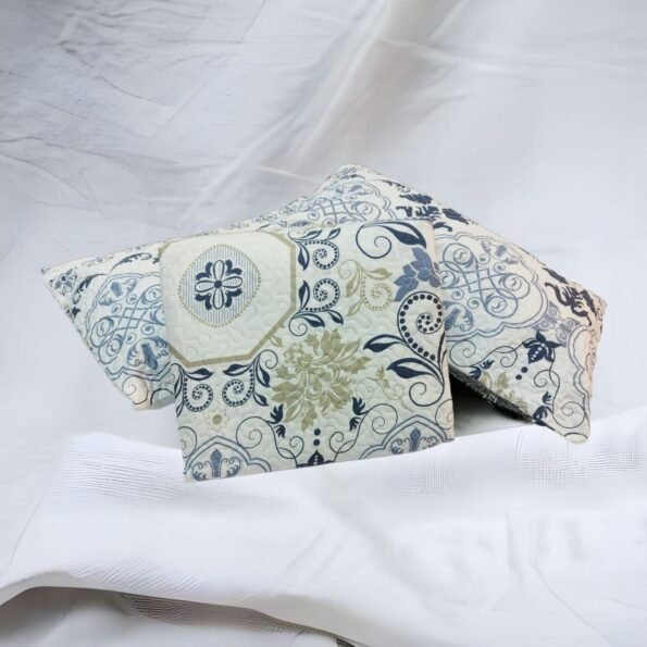 Colcha cama Azul reversible verano cubrecama Logan cómoda, durabilidad al lavado el termo sellado de cálida da estilo a cualquier habitación con esta. Decoración cuadrantes de regalo de 50 x70 cm.