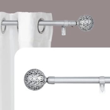 Barras Extensibles para Cortina Plata 19-16mm Rústico