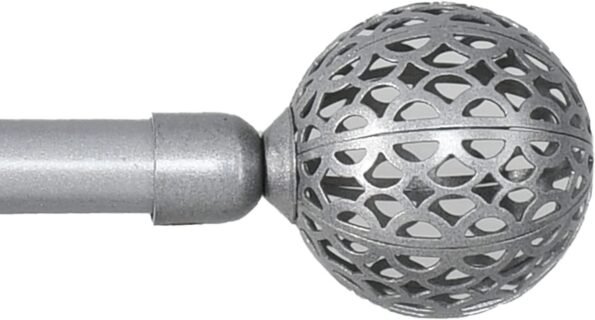 Barras Extensibles para Cortina Plata 19-16mm Rústico