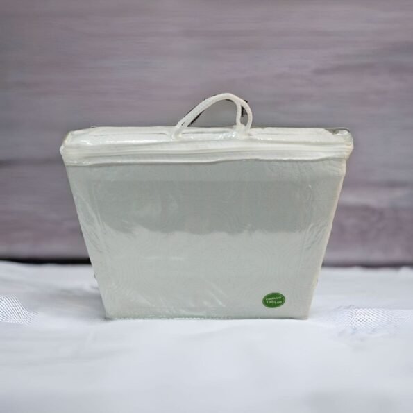 Colcha cama verano Reversible, en Blanco. Alejandría Termo sellado asegura y Garantiza su Durabilidad al lavado. Cuadrantes de Regalo 50 x 70cm.