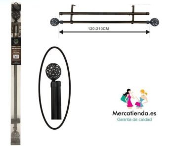 Barras de Cortina Extensibles de Acero Elegantes y Fuertes