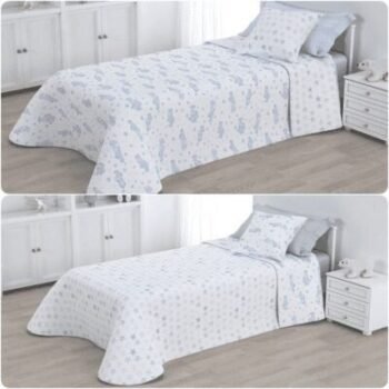Oferta Colcha para cama bouti Cosida reversible Cubre con Fundas para Primavera/Verano/otoño, Victorio & Lucchino colcha-coches