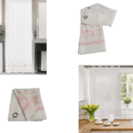 Cortinas de cocina confecionadas lista para corgar Visillos.en ventana y puerta
