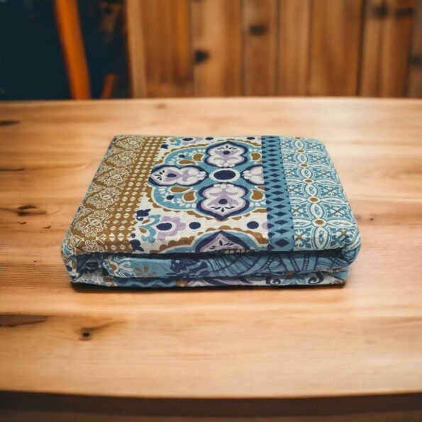 Colcha de verano Cama Azul Reversible Bouti Ligera: ¡Da Estilo a Tu Habitación!
