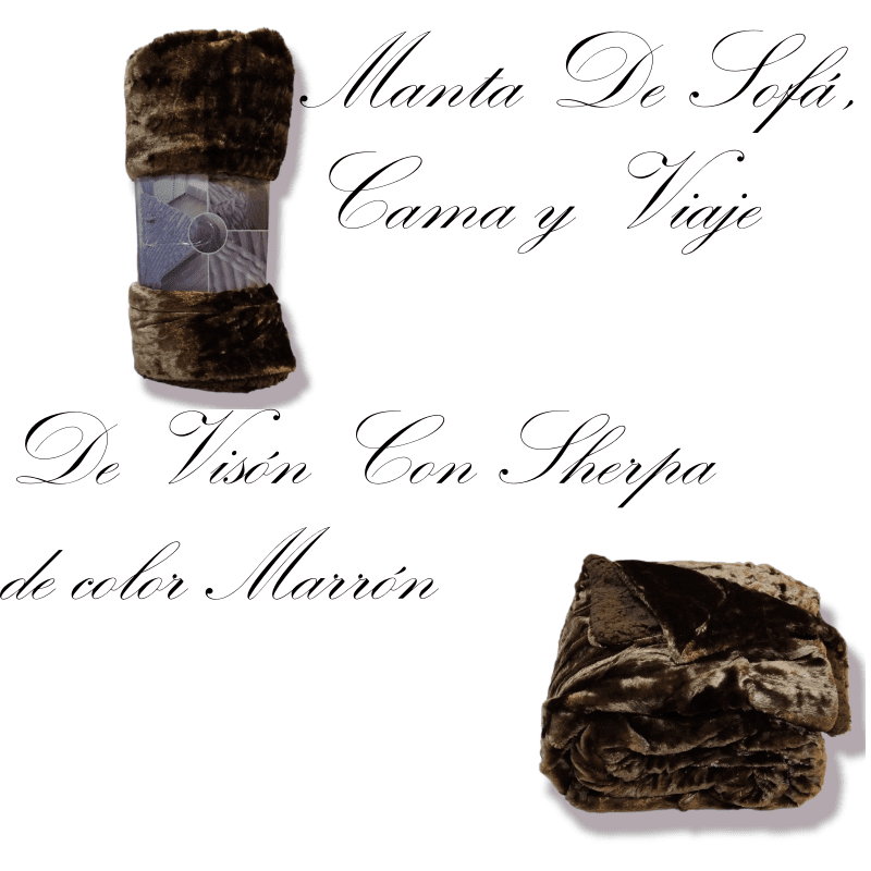 Manta para Sofá y Cama Sherpa con Visón en Marrón: Calidez, Comodidad y Estilo Decorativo.