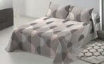 Colcha cama reversible verano en Beis cubrecama Sídney cómoda, durabilidad al lavado el termo sellado de cálida da estilo a cualquier habitación con esta. Decoración cuadrantes de regalo de 50 x70 cm.