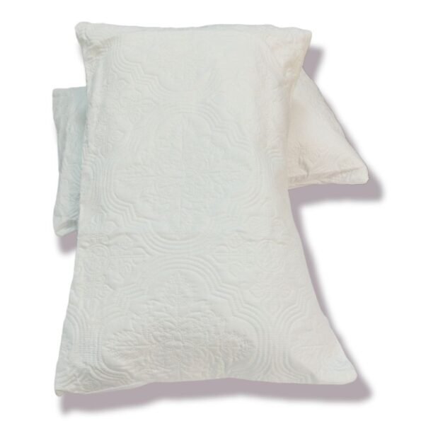 Colcha Reversible Blanca Alejandría + Cuadrantes Gratis