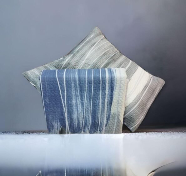 Colcha cama reversible verano en Azul cubrecama Broome cómoda, durabilidad al lavado el termo sellado de cálida da estilo a cualquier habitación con esta. Decoración cuadrantes de regalo de 50 x70 cm.