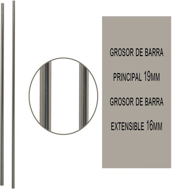 Barra Extensible para Cortina Estilo Moderno M-Círculo