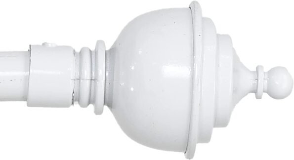 Barra Extensible Blanca Estilo Rústico 19-16mm + Soportes