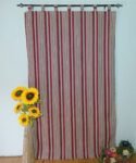 Cortina Alpujarra rayas granate 140x260cm: Para Interior/Exterior, Hecha en España