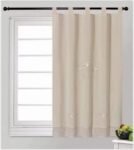Cortinas Rústicas Bordadas a Ganchillo para Cocina