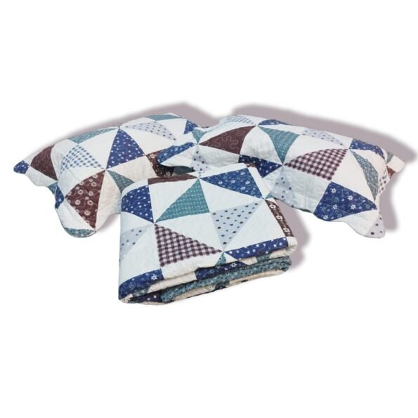 Colcha Bouti patchwork estrellas y flores Multicolor Tacto algodón para Cama Estampada Verano Acolchada Colchas Cubre Primavera y Entretiempo.