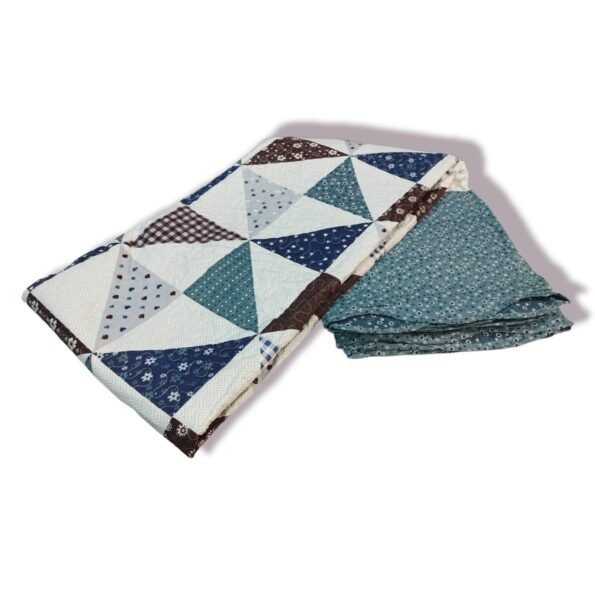 Colcha Bouti patchwork estrellas y flores Multicolor Tacto algodón para Cama Estampada Verano Acolchada Colchas Cubre Primavera y Entretiempo.