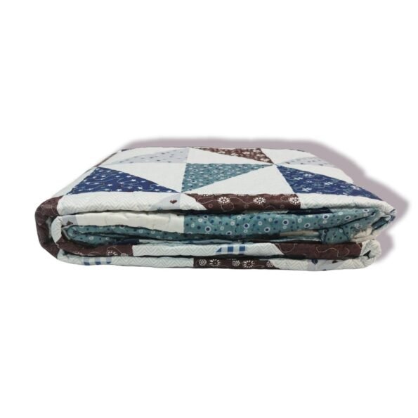 Colcha Bouti patchwork estrellas y flores Multicolor Tacto algodón para Cama Estampada Verano Acolchada Colchas Cubre Primavera y Entretiempo.