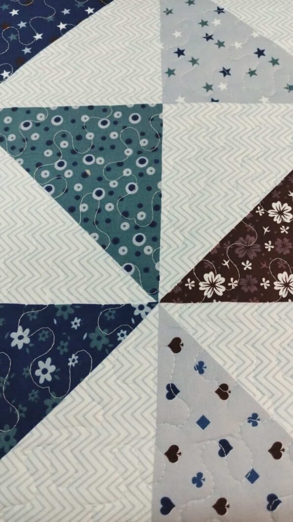Colcha Bouti patchwork estrellas y flores Multicolor Tacto algodón para Cama Estampada Verano Acolchada Colchas Cubre Primavera y Entretiempo.