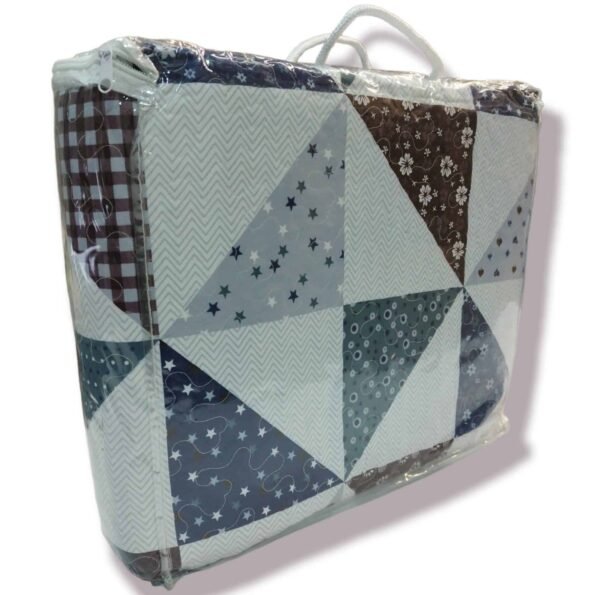 Colcha Bouti patchwork estrellas y flores Multicolor Tacto algodón para Cama Estampada Verano Acolchada Colchas Cubre Primavera y Entretiempo.