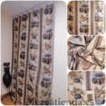 Cortina Alpujarra Trigo cosecha -140x260cm: Para Interior/Exterior, Hecha en España
