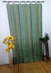 Cortina Alpujarra Rayas verdes -140x260cm: Para Interior/Exterior, Hecha en España