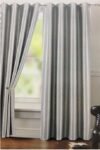 Cortinas opacas Gris plata para salas Dormitorio Salón Habitación con 8 ollaos de acero.
