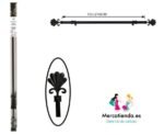 Barra Extensible Negra 19mm para Cortinas Modelo Concha