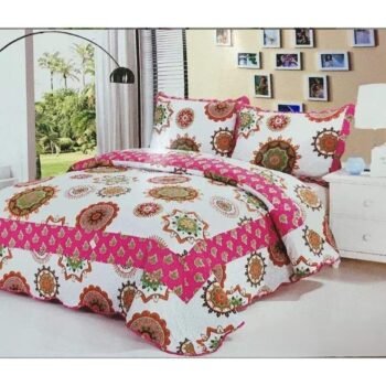Colcha Bouti Con estampados de  patchwork Mándalas y flores Multicolor Tacto algodón para Cama Estampada Verano Acolchada Colchas Cubre Primavera y Entretiempo.